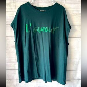 Sleeveless Dark Green Top